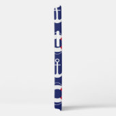 Life Savers & Anchors Nautical Pattern Case-Mate iPhone Case (Achterkant / Rechts)