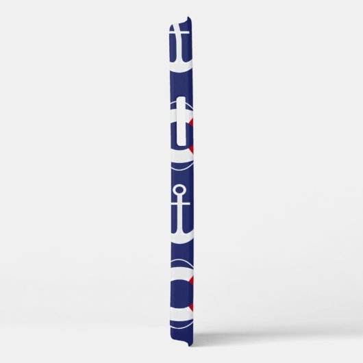 Life Savers & Anchors Nautical Pattern Case-Mate iPhone Case (Achterkant / Rechts)