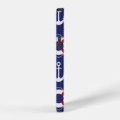 Life Savers & Anchors Nautical Pattern iPhone Hoesje (Rechterkant)
