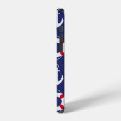Life Savers & Anchors Nautical Pattern iPhone Hoesje (Linkerkant)