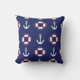 Life Savers & Anchors Nautical Pattern Kussen