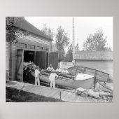 Life Saving Station, 1890.  foto Poster (Voorkant)