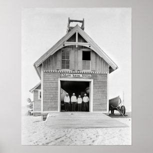 Life Saving Station, 1902.  foto Poster