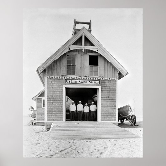 Life Saving Station, 1902.  foto Poster (Voorkant)