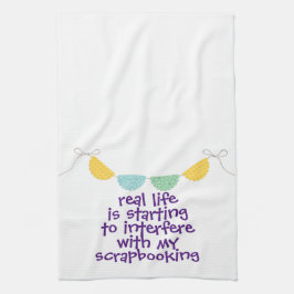 Life & Scrapbooking Tea Towel Kitchen Towel Theedoek