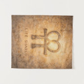 Life Shared Ankh Wall Art Egyptian Valentine Love  Wandkleed (Voorkant (horizontaal))