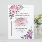 Life Shared Charming Wedding Invitation Kaart (Staand voorkant)