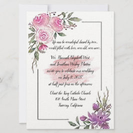 Life Shared Charming Wedding Invitation Kaart