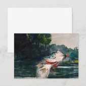 Life-Size Black Bass van Winslow Homer Bedankkaart (Voorkant / Achterkant)