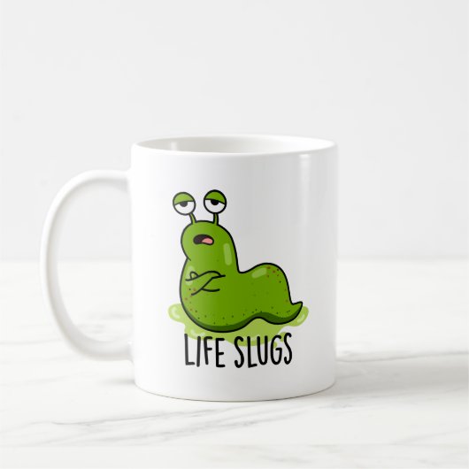 Life Slugs Funny Animal Pun Koffiemok (Links)