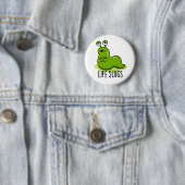 Life Slugs Funny Animal Pun Ronde Button 5,7 Cm (In situ)