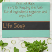 Life Soup Kitchen Towel-Double Stripe Theedoek (Gevouwen)