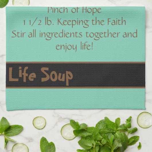Life Soup Kitchen Towel-Double Stripe Theedoek (Gevouwen)