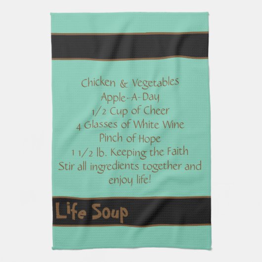 Life Soup Kitchen Towel-Double Stripe Theedoek (Verticaal)