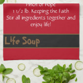 Life Soup Kitchen Towel-Double Stripe Theedoek (Gevouwen)