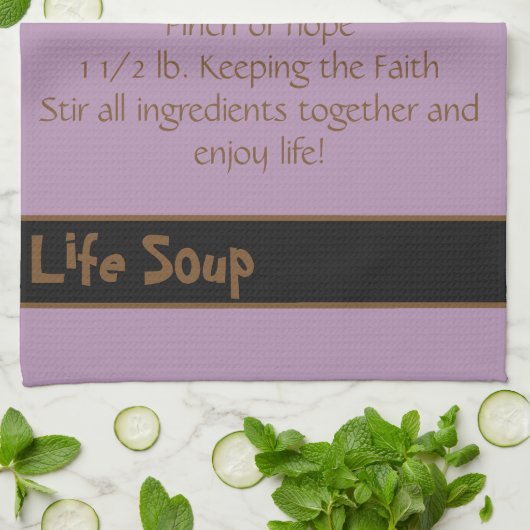 Life Soup Kitchen Towel-Double Stripe Theedoek (Gevouwen)