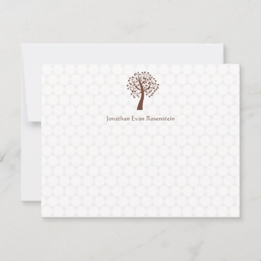 Life Star van David Bar-Bat Mitzvah-Bedankt Notitiekaartje (Voorkant)