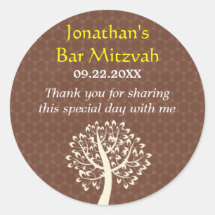 Life Star van David Bar-Bat Mitzvah Ronde Sticker