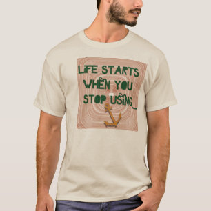 Life Starts - nuchter herstel T-shirt