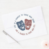 LIFE-stickers Ronde Sticker (Envelop)
