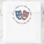 LIFE-stickers Ronde Sticker (Tas)