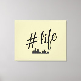 #Life stretched canvas voor liefhebbers van het st Afdruk