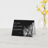Life Succes Inspirerend Greeting Note Kaart (Gele Bloem)
