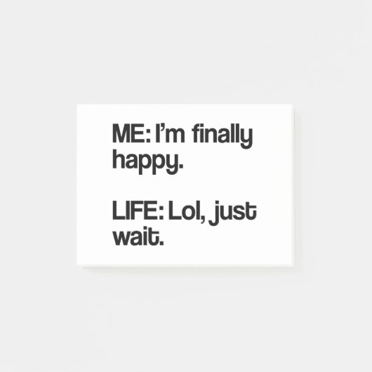 Life Sucks Post-it® Notes (Voorkant)