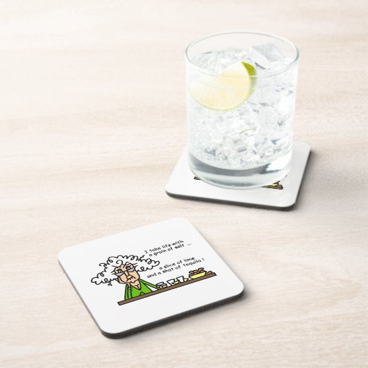 Life & Tequila Humor Drankjes Onderzetter (Rechterzijde)