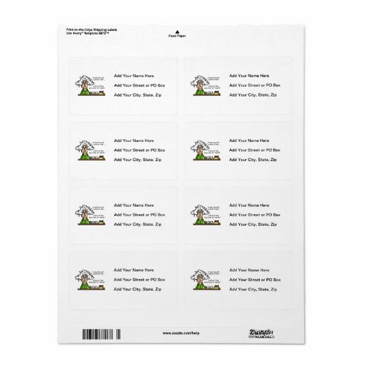 Life & Tequila Humor Etiket (Full Sheet)