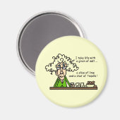 Life & Tequila Humor Magneet (Voorkant / Achterkant)