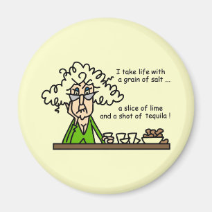 Life & Tequila Humor Magneet