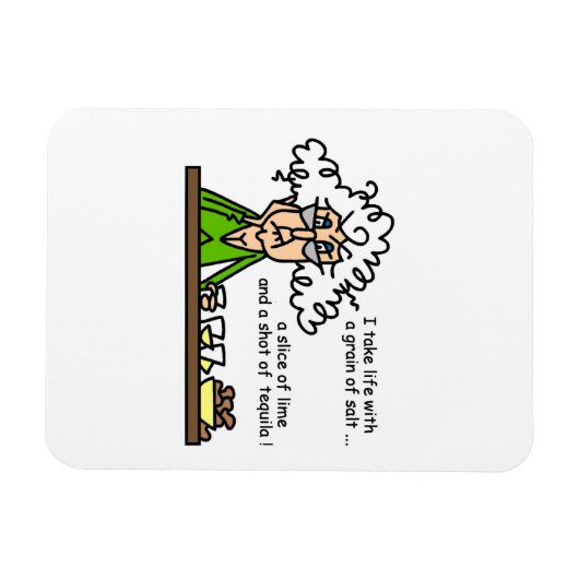 Life & Tequila Humor Magneet (Horizontaal)