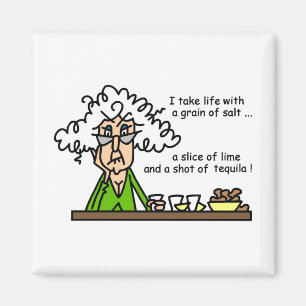 Life & Tequila Humor Magneet