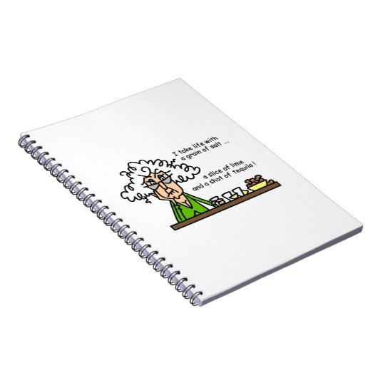 Life & Tequila Humor Notitieboek (Rechterzijde)