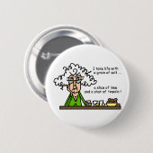Life & Tequila Humor Ronde Button 5,7 Cm (Voorkant /achterkant)