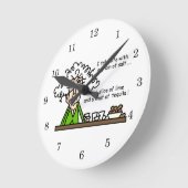 Life & Tequila Humor Ronde Klok (Hoek)