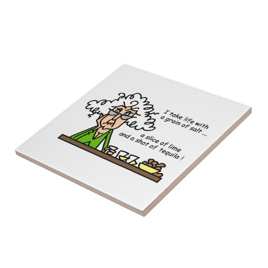 Life & Tequila Humor Tegeltje (Zijkant)