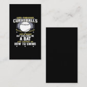 life throws curveballs left and right but god gave visitekaartje (Voorkant / Achterkant)