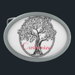 Life Thunder_Cove Gesp<br><div class="desc">Celtische boom van het leven om zich aan te passen door aan jouw naam op om het even welke achtergrondkleur te veranderen</div>
