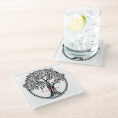 Life Thunder_Cove Glazen Onderzetter (Schuin)