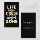 Life Typografie Aangepast Visitekaartje (Voorkant / Achterkant)