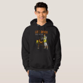 Life Under Construction Worker Men Pun Sarcastic Hoodie (Voorkant volledig)