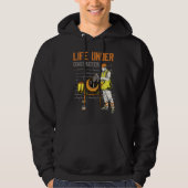 Life Under Construction Worker Men   Pun Sarcastic Hoodie (Voorkant)