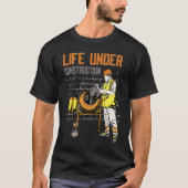 Life Under Construction Worker Men   Pun Sarcastic T-shirt (Voorkant)