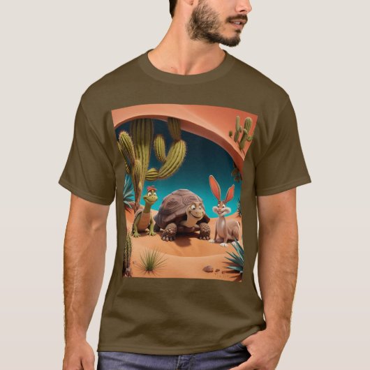 Life under the oppervlakte of the desert t-shirt (Voorkant)