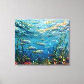 Life Under The Sea Canvas Afdruk (Voorkant)