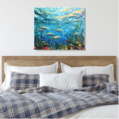 Life Under The Sea Canvas Afdruk (Insitu (Slaapkamer))
