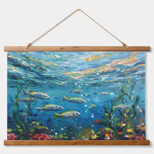 Life Under The Sea Hangend Wandkleed (Voorkant)