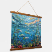 Life Under The Sea Hangend Wandkleed (Gebogen)